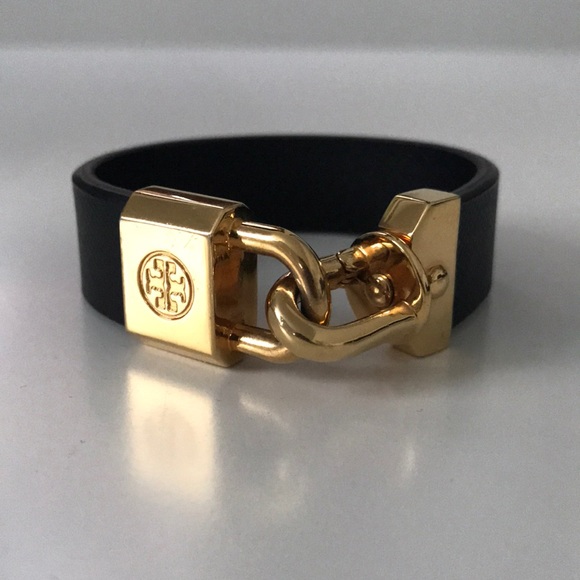 Tory Burch Jewelry - Tory Burch-Black leather bracelet